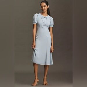 FINAL MARKDOWN NWT! Anthropologie Reformation Delia Bow Midi Dress  ⚜️